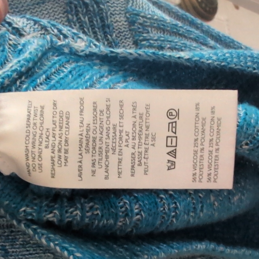 Pilcro for Anthropologie Blue Striped Sweater - Picture 3 of 5